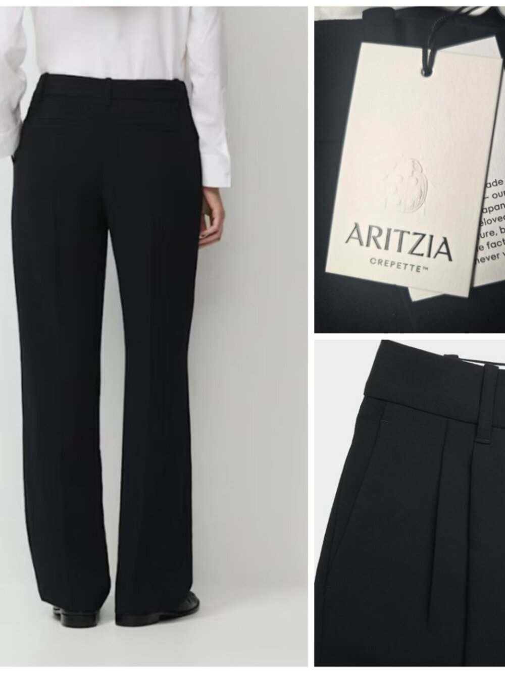 ATRIZIA - The Effortless Pant Lo-Rise - Crepette PANTS - size 4 - NEW with Tags